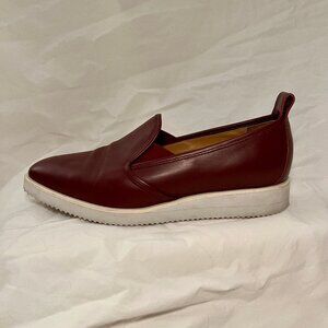 EVERLANE - leather street shoe | red burgundy slip on shoes sneaker SIZE 9